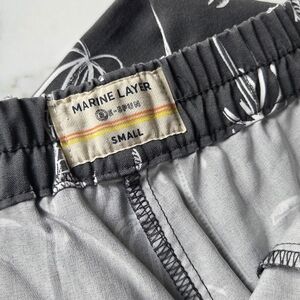 Marine Layer Gray and White Ankle Pants